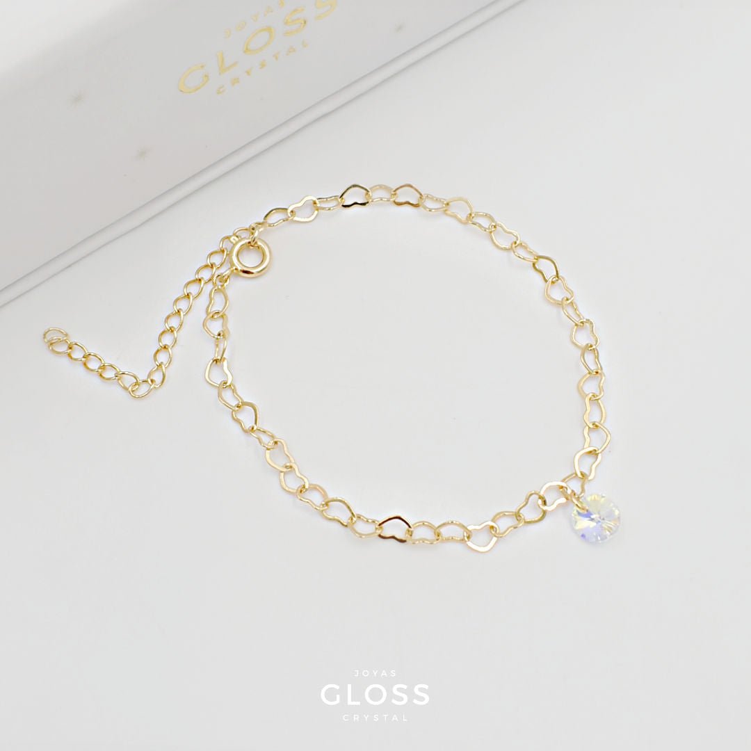 Pulsera Sofia Oro - Joyas Gloss Crystal