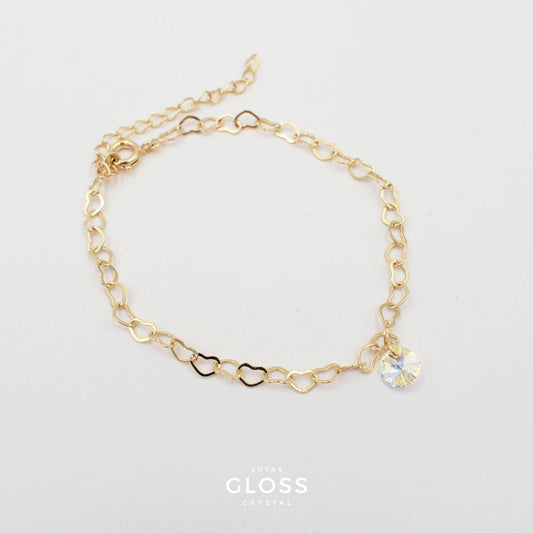 Pulsera Sofia Oro - Joyas Gloss Crystal