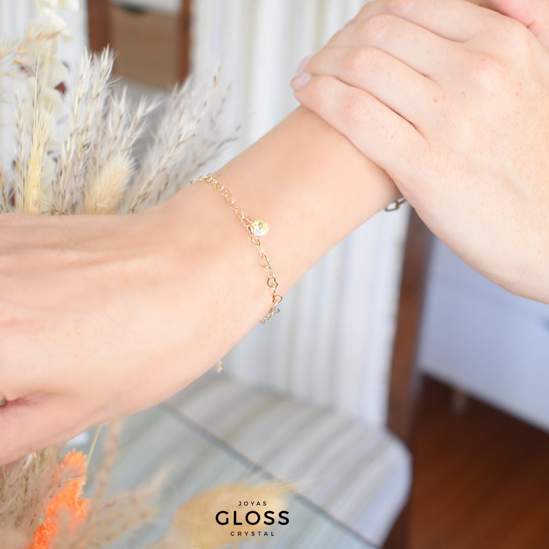 Pulsera Sofia Oro - Joyas Gloss Crystal