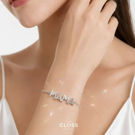 Pulsera Plata 925 Mamá Circones