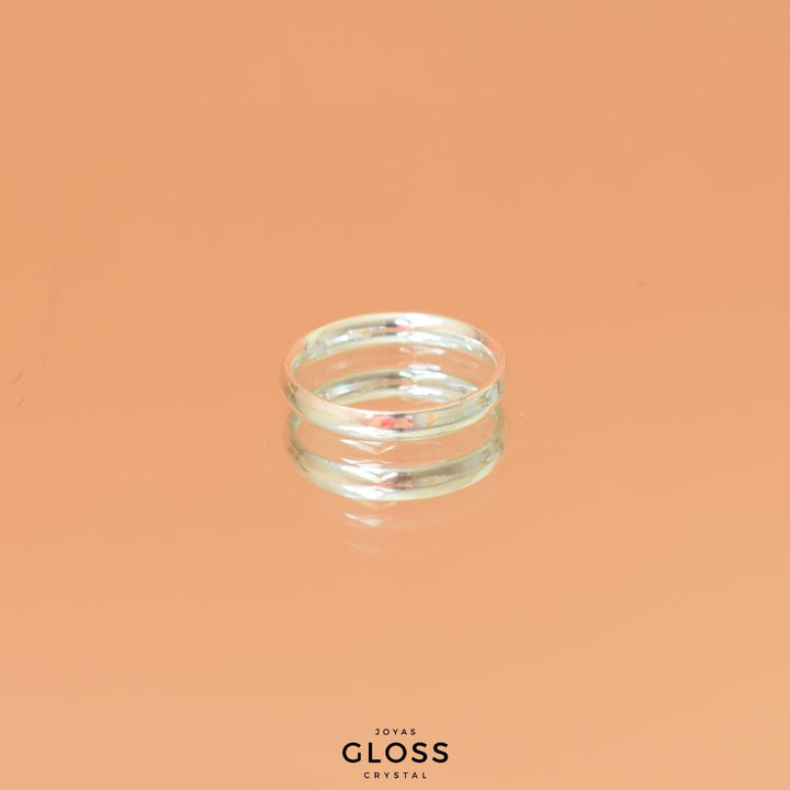 Anillo Alianza Hombre Plata 925 - Joyas Gloss Crystal