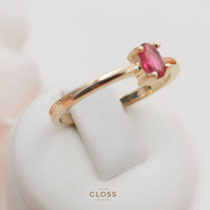 Anillo Cherry Candy Oro - Joyas Gloss Crystal