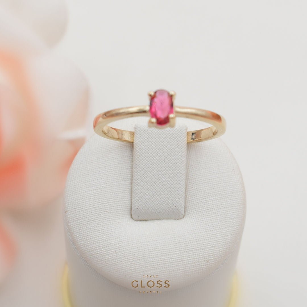 Anillo Cherry Candy Oro - Joyas Gloss Crystal