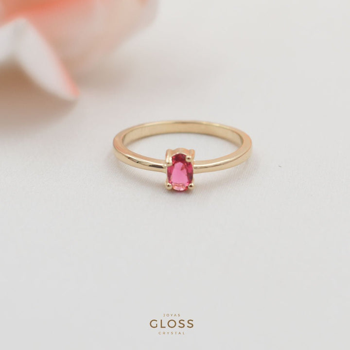 Anillo Cherry Candy Oro - Joyas Gloss Crystal