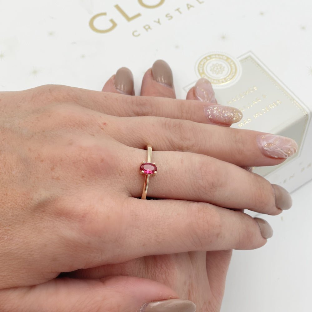 Anillo Cherry Candy Oro - Joyas Gloss Crystal