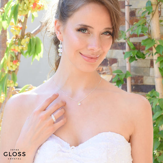 Anillo Doble Unión Compromiso Plata 925 - Joyas Gloss Crystal