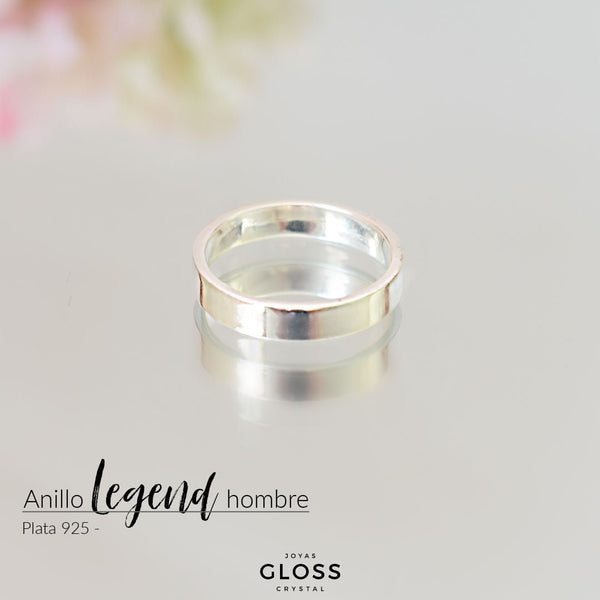 Anillo Hombre Legend Plata 925 - Joyas Gloss Crystal
