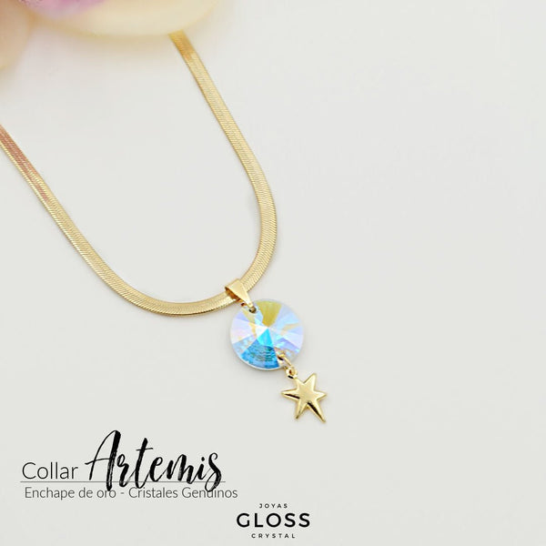 Collar Artemis Oro - Joyas Gloss Crystal