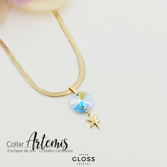 Collar Artemis Oro - Joyas Gloss Crystal