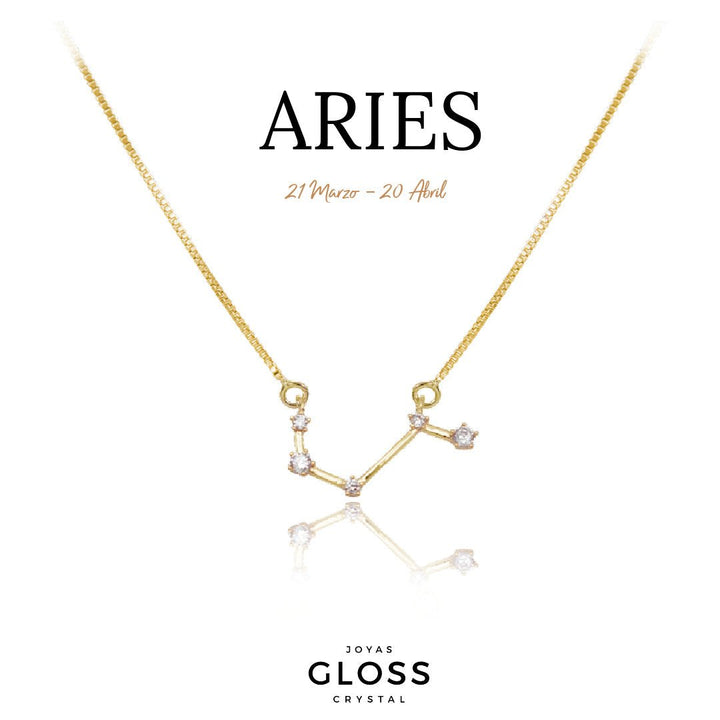 Collar Constelación Aries - Joyas Gloss Crystal