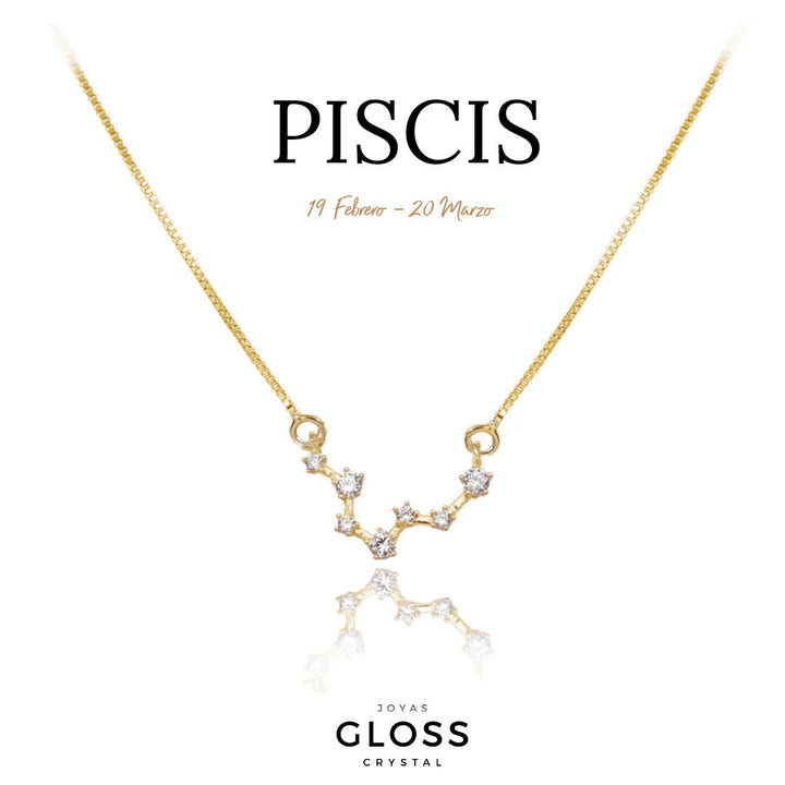 Collar Constelación Piscis - Joyas Gloss Crystal