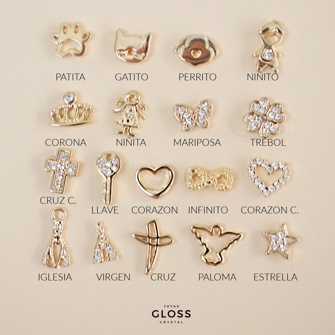 Collar Cuenta tu Historia Oro 18k - Joyas Gloss Crystal