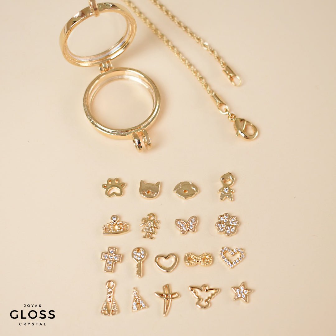 Collar Cuenta tu Historia Oro 18k - Joyas Gloss Crystal