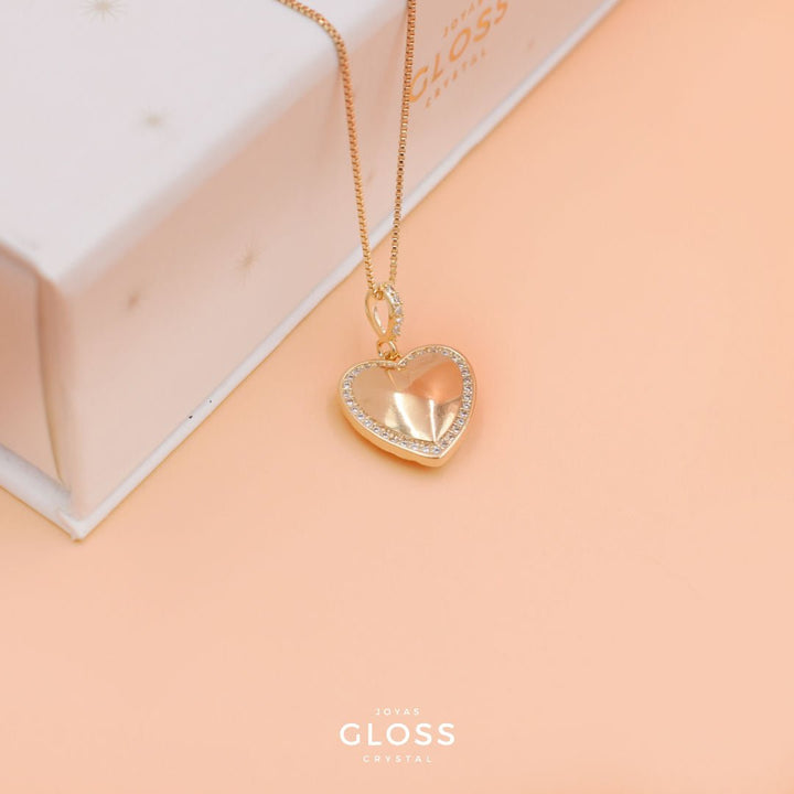 Collar Detente Diamante Oro - Joyas Gloss Crystal