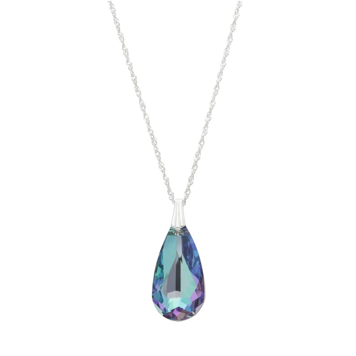 Collar Diana Vitrail Gota Cristal Genuino - Joyas Gloss Crystal