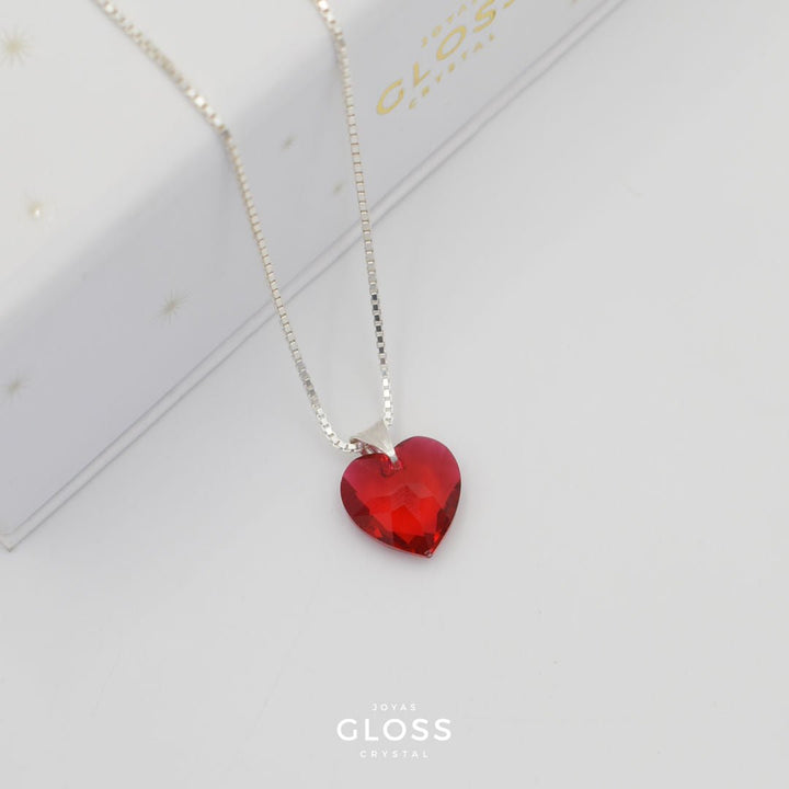 Collar Enamorados Plata - Joyas Gloss Crystal