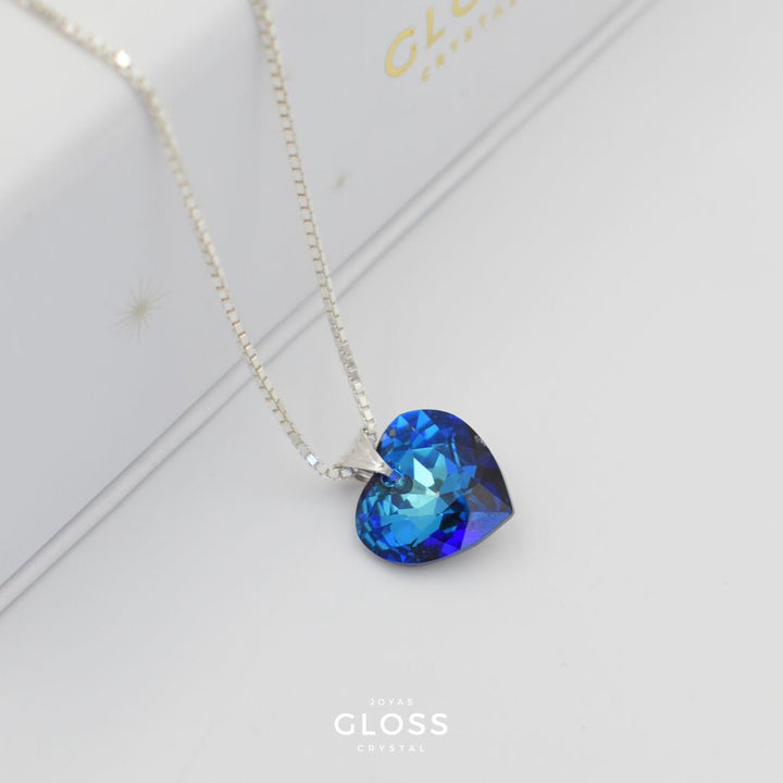 Collar Enamorados Plata - Joyas Gloss Crystal