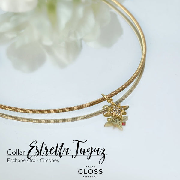 Collar Estrella Fugaz - Joyas Gloss Crystal
