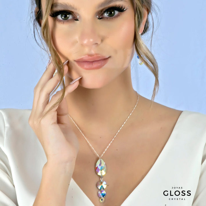 Collar Fantasy Cristal Genuino - Joyas Gloss Crystal