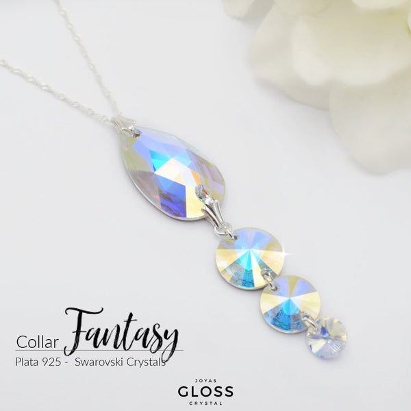 Collar Fantasy Cristal Genuino - Joyas Gloss Crystal