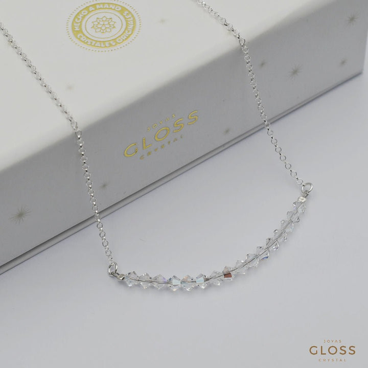 Collar Felices 16 Plata - Joyas Gloss Crystal