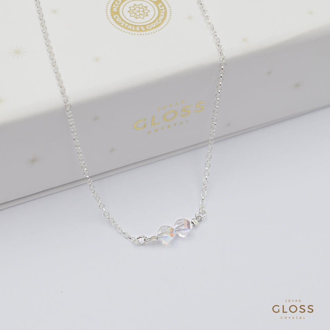 Collar Felices 20 Plata - Joyas Gloss Crystal