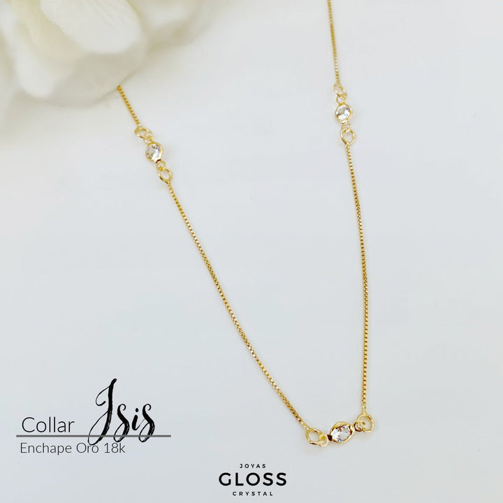 Collar Isis Oro - Joyas Gloss Crystal