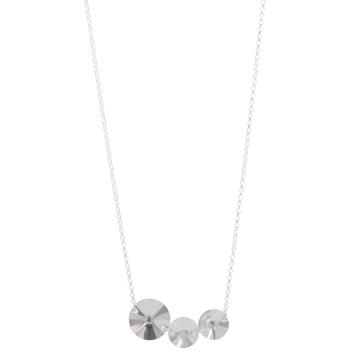 Collar Madre e Hijos Plata 925 Cristal Genuino - Joyas Gloss Crystal