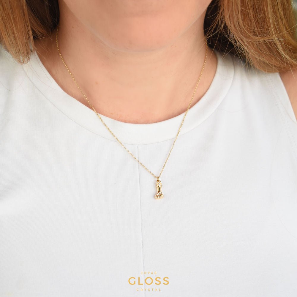 Collar Mano del poder Oro - Joyas Gloss Crystal