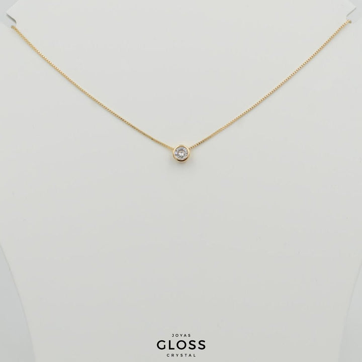Collar Praga Circón Redondo - Joyas Gloss Crystal