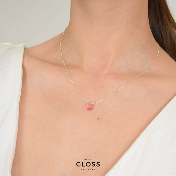 Collar Punto Luz Plata - Joyas Gloss Crystal
