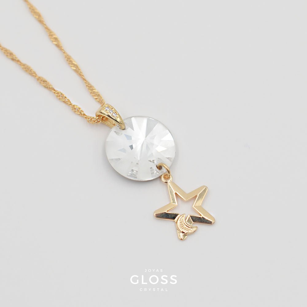 Collar Star Oro - Joyas Gloss Crystal