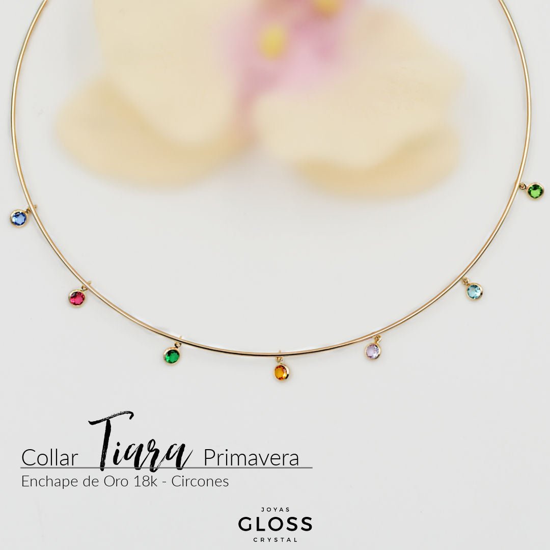 Collar Tiara Primavera - Joyas Gloss Crystal