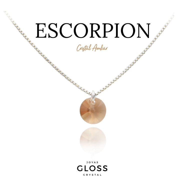 Collar Zodiaco Escorpión - Joyas Gloss Crystal