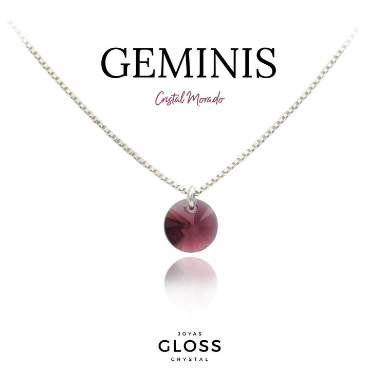 Collar Zodiaco Géminis - Joyas Gloss Crystal