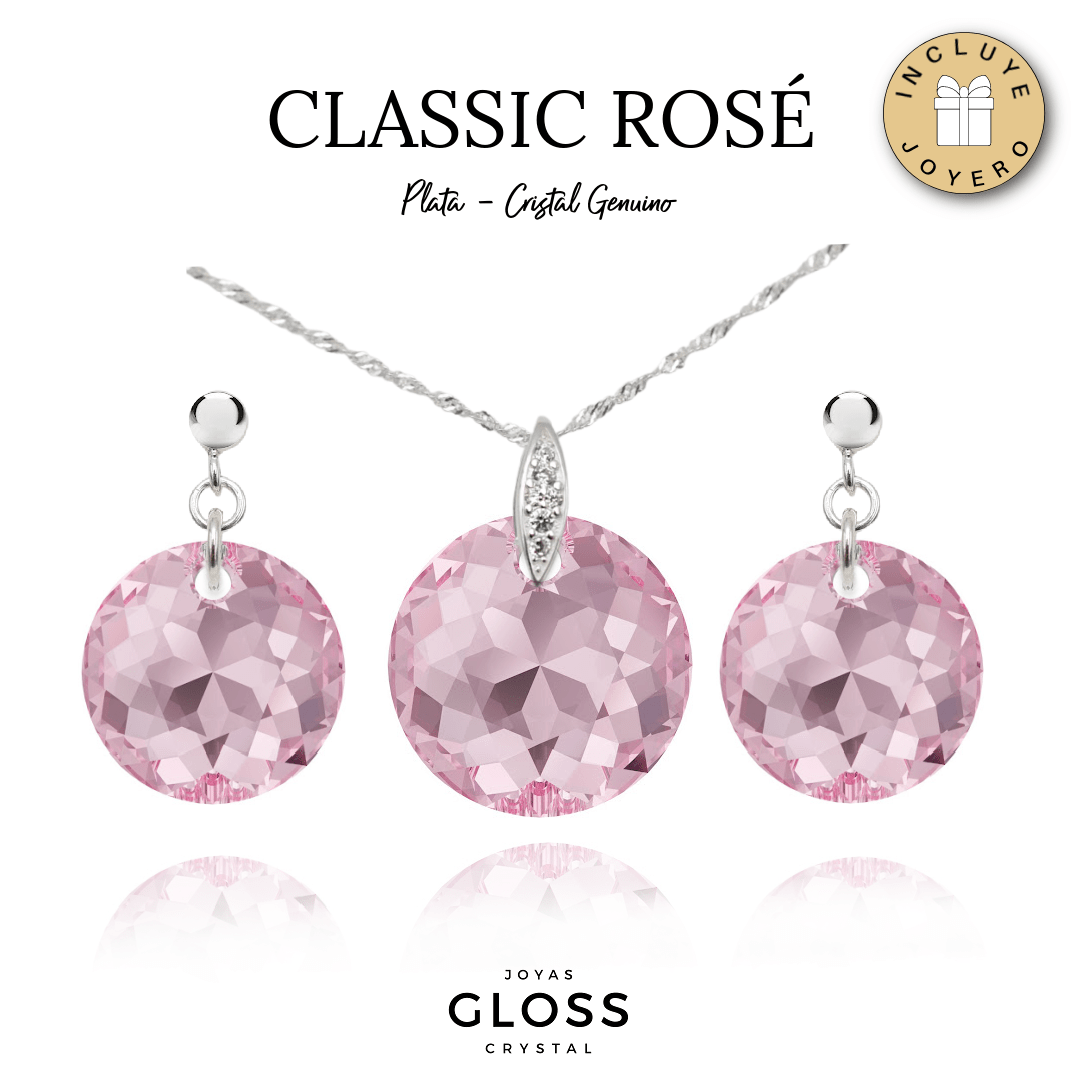 Conjunto Classic Cut Rose - Joyas Gloss Crystal