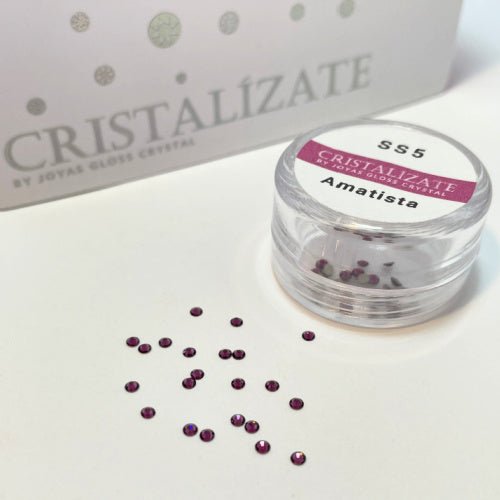Cristal Para Uñas - Amatista - Joyas Gloss Crystal