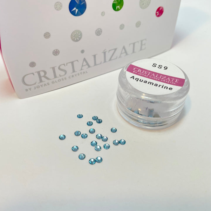 Cristal Para Uñas - Aquamarine - Joyas Gloss Crystal