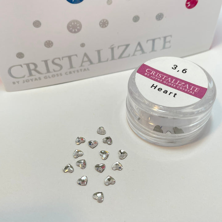 Cristal Para Uñas - Heart Crystal - Joyas Gloss Crystal