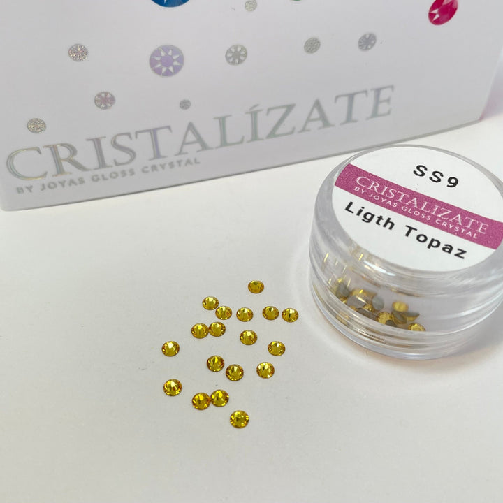 Cristal Para Uñas - Ligth Topaz - Joyas Gloss Crystal