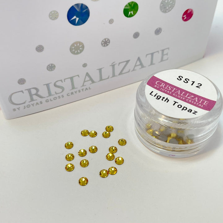 Cristal Para Uñas - Ligth Topaz - Joyas Gloss Crystal