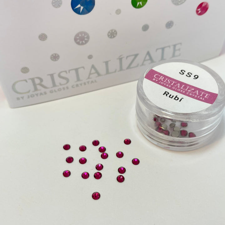 Cristal Para Uñas - Rubi - Joyas Gloss Crystal
