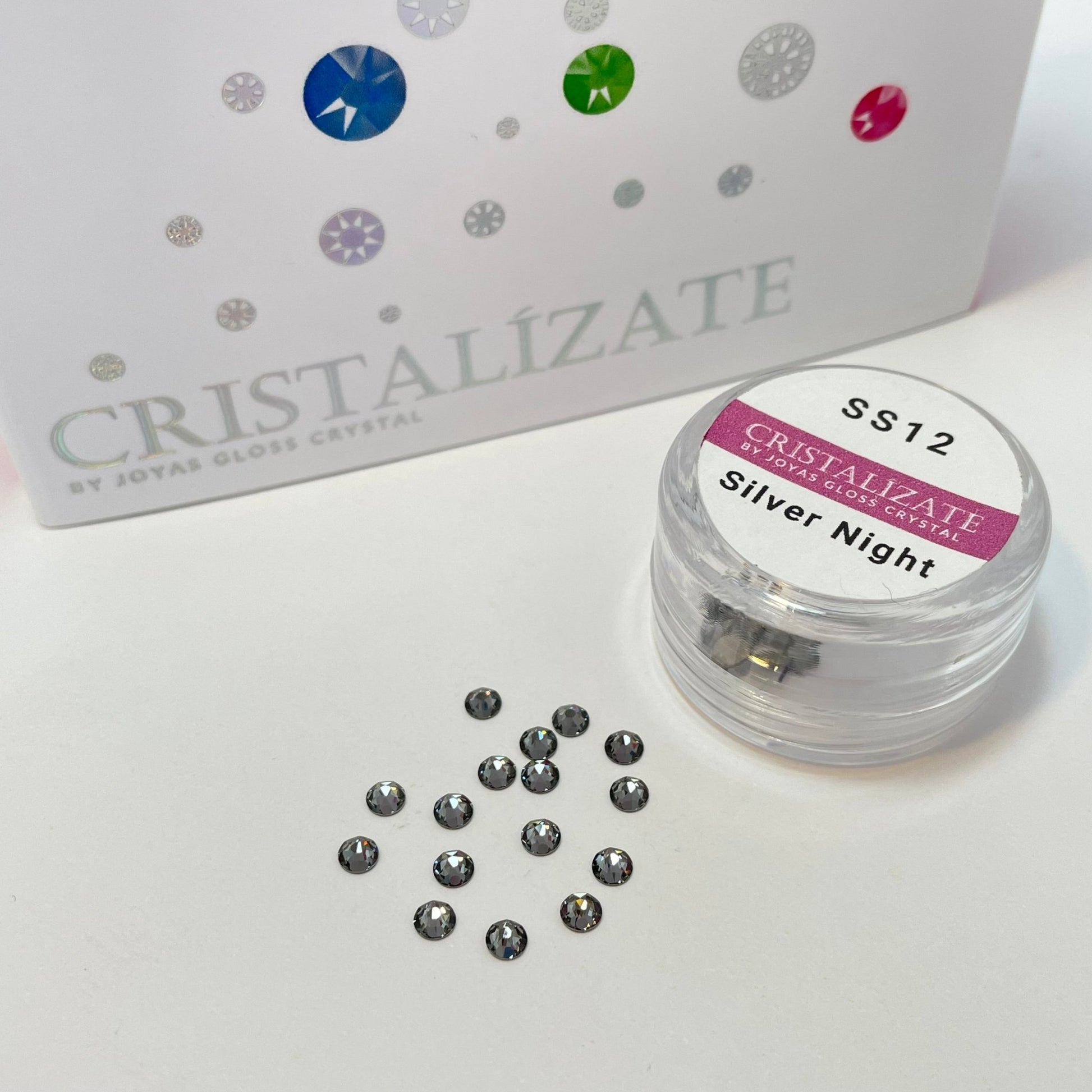 Cristal Para Uñas - Silver Night - Joyas Gloss Crystal