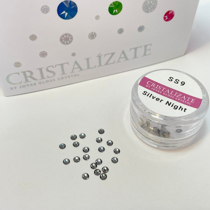Cristal Para Uñas - Silver Night - Joyas Gloss Crystal