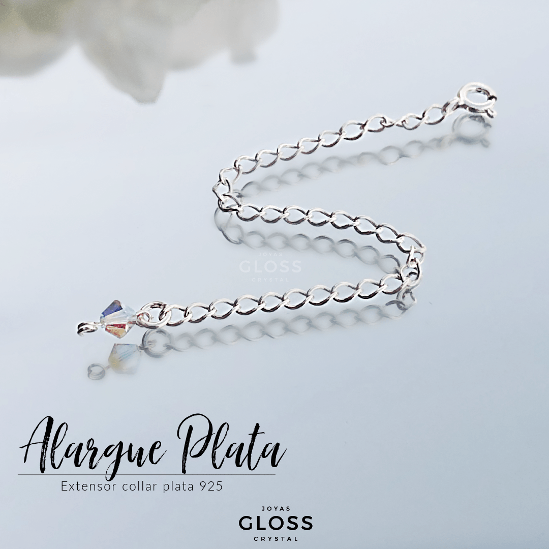 Kit alargue extensor Plata + Tela limpieza - Joyas Gloss Crystal