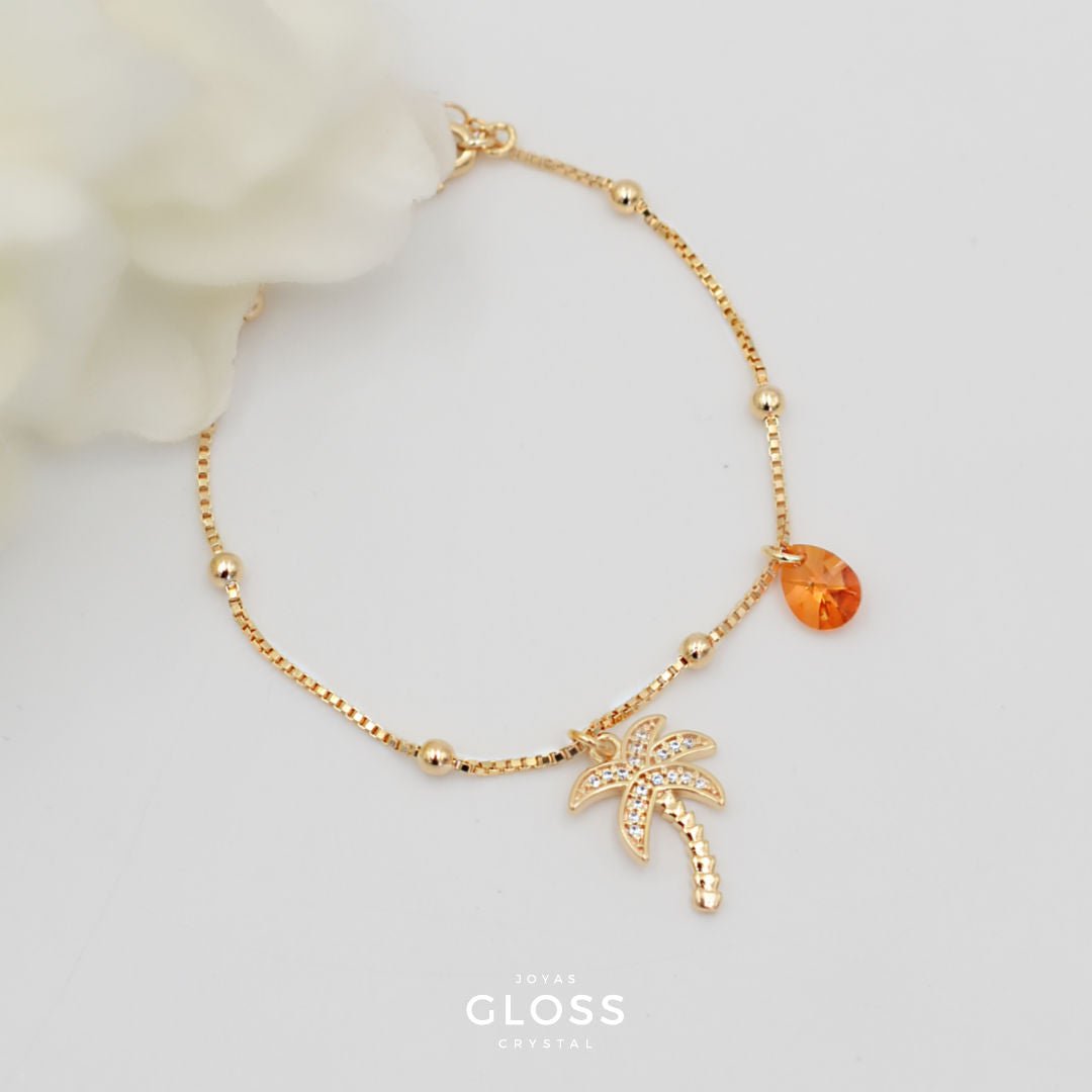 Pulsera Sunshine Oro - Joyas Gloss Crystal