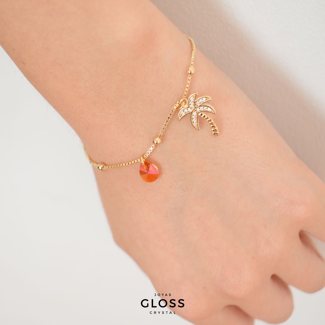 Pulsera Sunshine Oro - Joyas Gloss Crystal